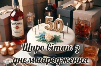 щирі привітання з ювілеєм 50 років мужчині