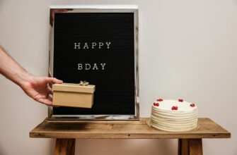 Привітання з днем народження онука — Celebrate a birthday with a cake, gift and Happy Bday letter board. | ITmaxService