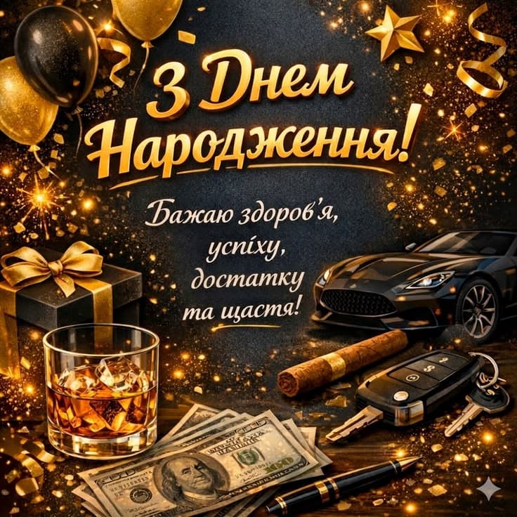 з днем народження чоловікові