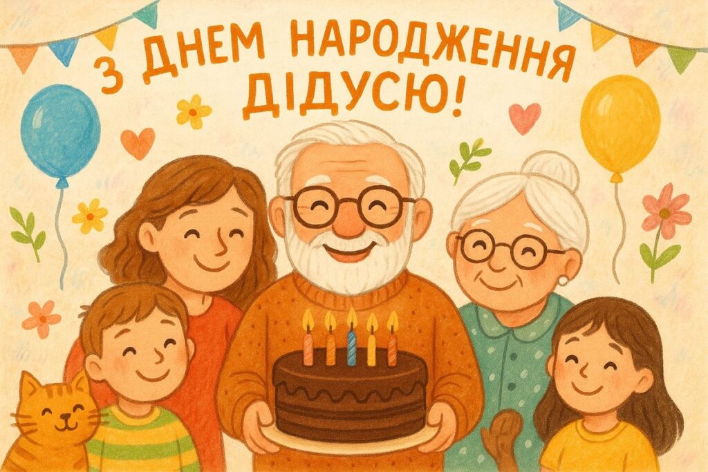 привітання з днем народження дідуся
