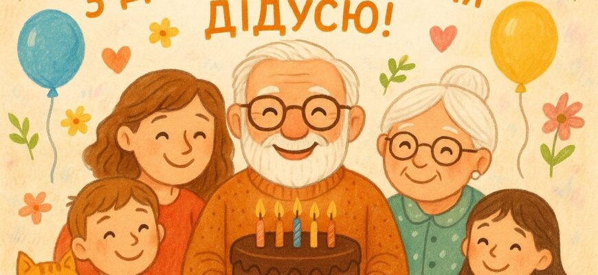 привітання з днем народження дідуся